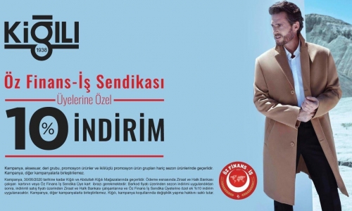 Kiğılı'dan Öz Finans-İş Üyelerine Özel %10 İndirim