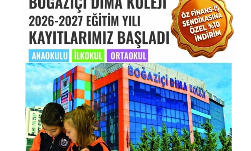 ATAŞEHİR BOĞAZİÇİ DİMA KOLEJİNDEN ÜYELERİMİZE ÖZEL İNDİRİM