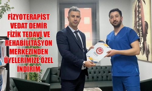 FİZYOTERAPİST VEDAT DEMİR  FİZİK TEDAVİ VE  REHABİLİTASYON MERKEZİNDEN  ÜYELERİMİZE ÖZEL İNDİRİM 