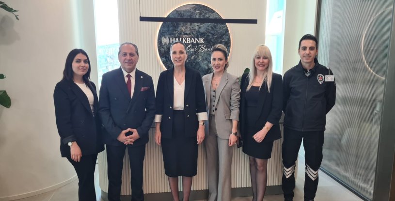 GÜVEN, HALKBANK ÖZEL BANKACILIK VE ATAŞEHİR ŞUBESİNİ ZİYARET ETTİ