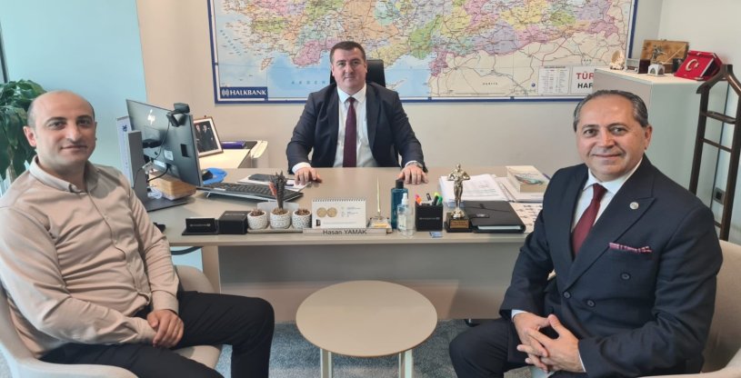 GÜVEN, İFM HALKBANK GÜVENLİK MÜDÜRÜ YAMAK'I ZİYARET ETTİ 