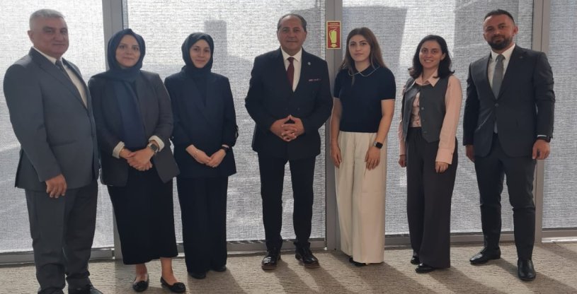 HALKBANK İK VE İLETİŞİM GRUP BAŞKANI GÖKBULUT'A 'HAYIRLI OLSUN' ZİYARETİ YAPILDI