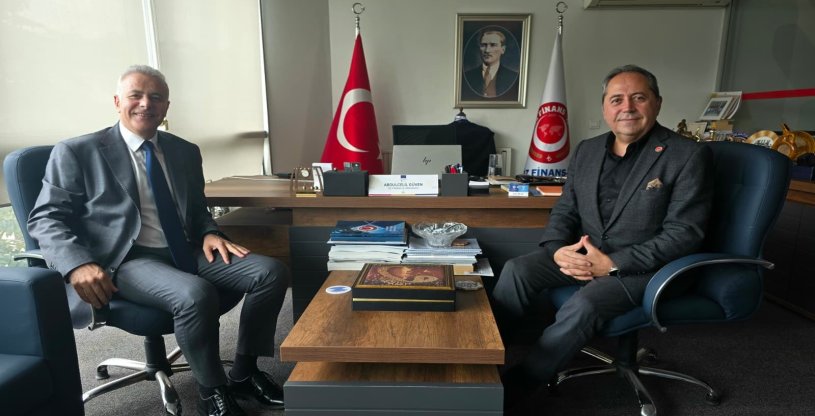 GÜVEN, ZİRAAT BANKASI HASANPAŞA ŞUBE MÜDÜRÜNÜ MİSAFİR ETTİ