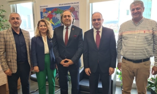 GÜVEN, HALKBANK DAİRE BAŞKANLIKLARINA 'HAYIRLI OLSUN' ZİYARETİNDE BULUNDU