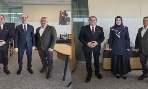 GÜVEN İLE ÜÇER İFM'DE ZİRAAT KATILIM GENEL MÜDÜR YARDIMCILARINI VE YÖNETİCİLERİ ZİYARET ETTİ