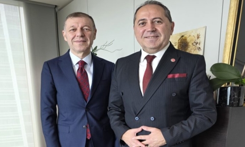 GÜVEN, HALKBANK GENEL MÜDÜR YARDIMCISI DEMİRKIRAN VE DAİRE BAŞKANLIKLARINI ZİYARET ETTİ