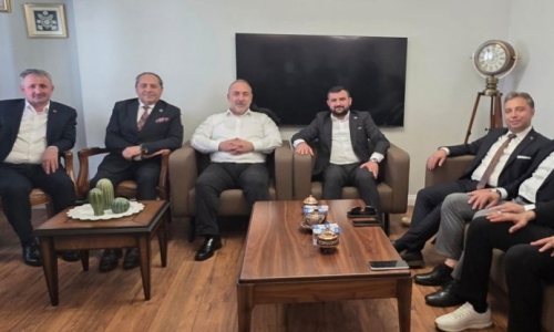 EVREN İLE GÜVEN, ÖZ PETROL İŞ SENDİKASI GENEL BAŞKANI ÖRGEL'İ ZİYARET ETTİ