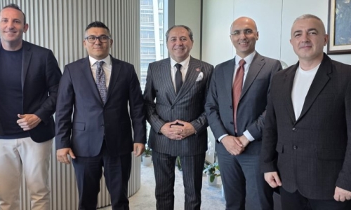 GÜVEN, İFM'DE HALKBANK GRUP BAŞKANI BEKDUR'U, DAİRE BAŞKANLARI VE BÖLÜM MÜDÜRLERİNİ ZİYARET ETTİ