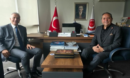 GÜVEN, ZİRAAT BANKASI HASANPAŞA ŞUBE MÜDÜRÜNÜ MİSAFİR ETTİ